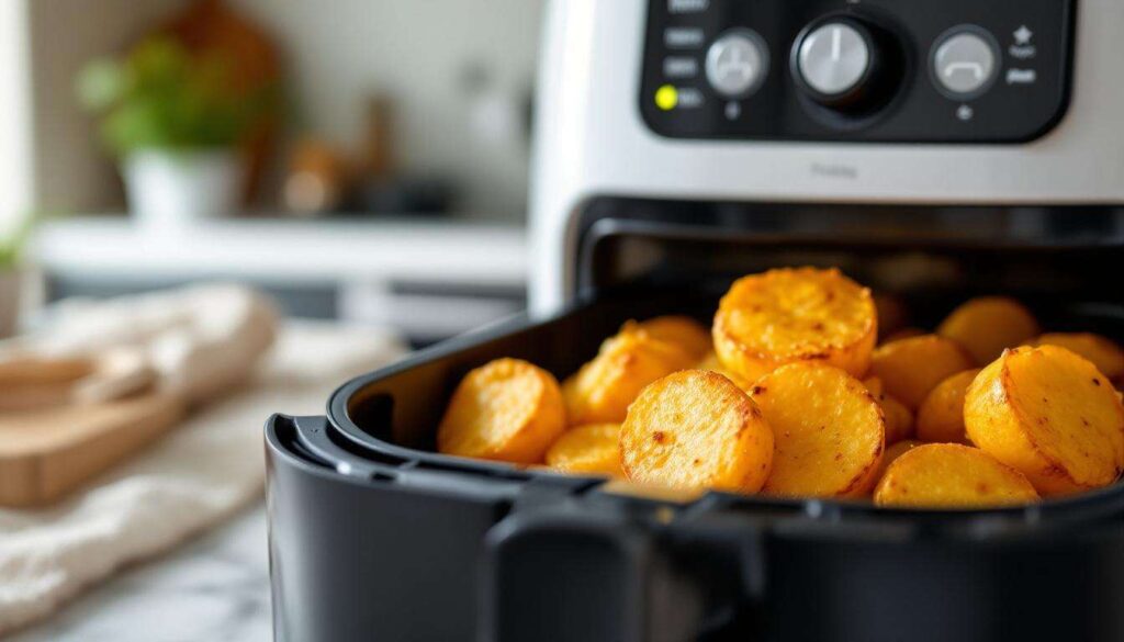 Kartoffeln aus dem Airfryer von Philips, nach 25 Minuten knuspriger als aus dem Ofen!